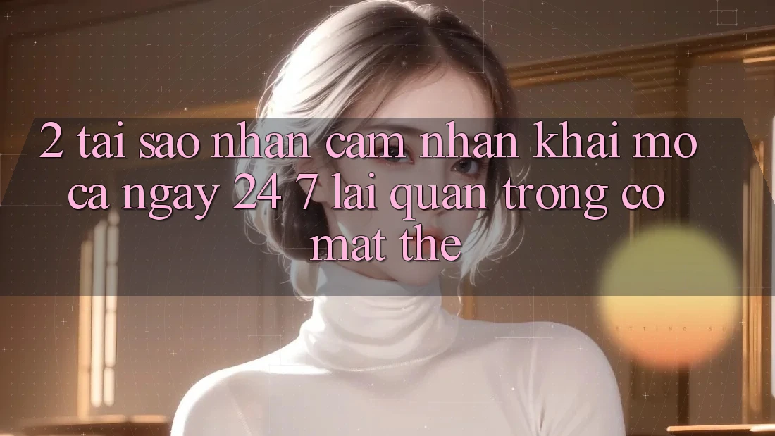 2. Tại Sao Nhận cảm nhận “Khai mở Cả Ngày” (24/7) Lại Quan Trọng Có mặt Thế? 2. Tại Sao Nhận cảm nhận “Khai mở Cả Ngày” (24/7) Lại Quan Trọng Có mặt Thế?