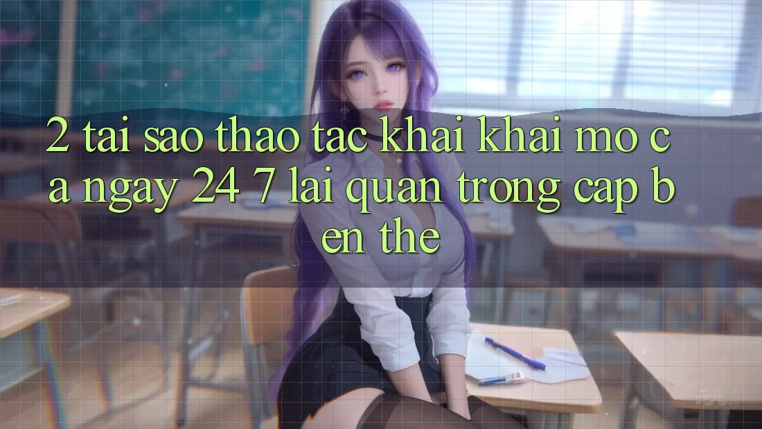 2. Tại Sao Thao tác “Khai khai mở Cả Ngày” (24/7) Lại Quan Trọng Cập bến Thế?
