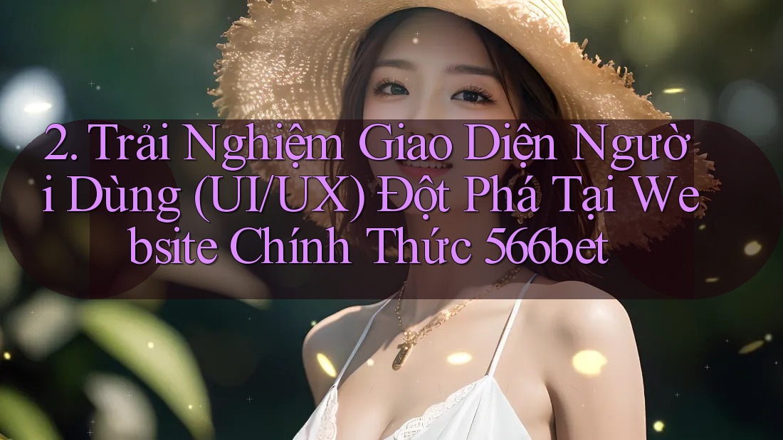 2. Trải Nghiệm Giao Diện Người Dùng (UI/UX) Đột Phá Tại Website Chính Thức 566bet