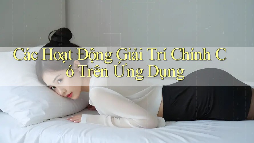 Các Hoạt Động Giải Trí Chính Có Trên Ứng Dụng