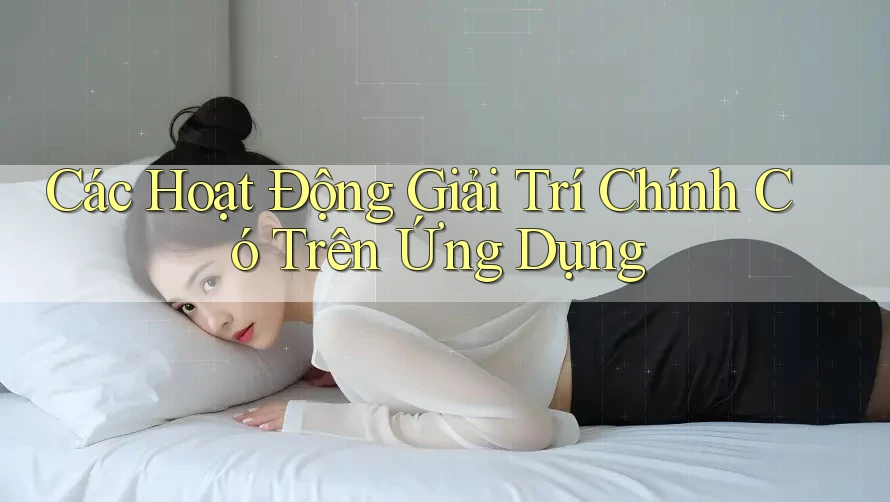 Các Hoạt Động Giải Trí Chính Có Trên Ứng Dụng