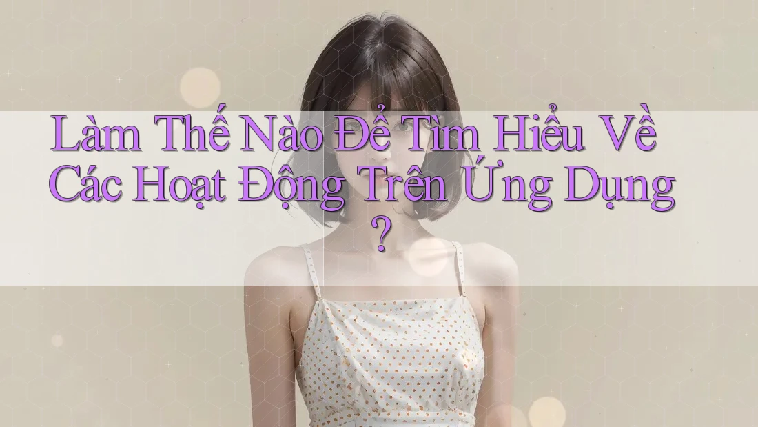 Làm Thế Nào Để Tìm Hiểu Về Các Hoạt Động Trên Ứng Dụng?