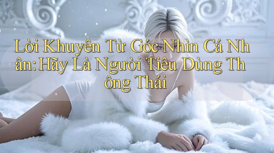 Lời Khuyên Từ Góc Nhìn Cá Nhân: Hãy Là Người Tiêu Dùng Thông Thái