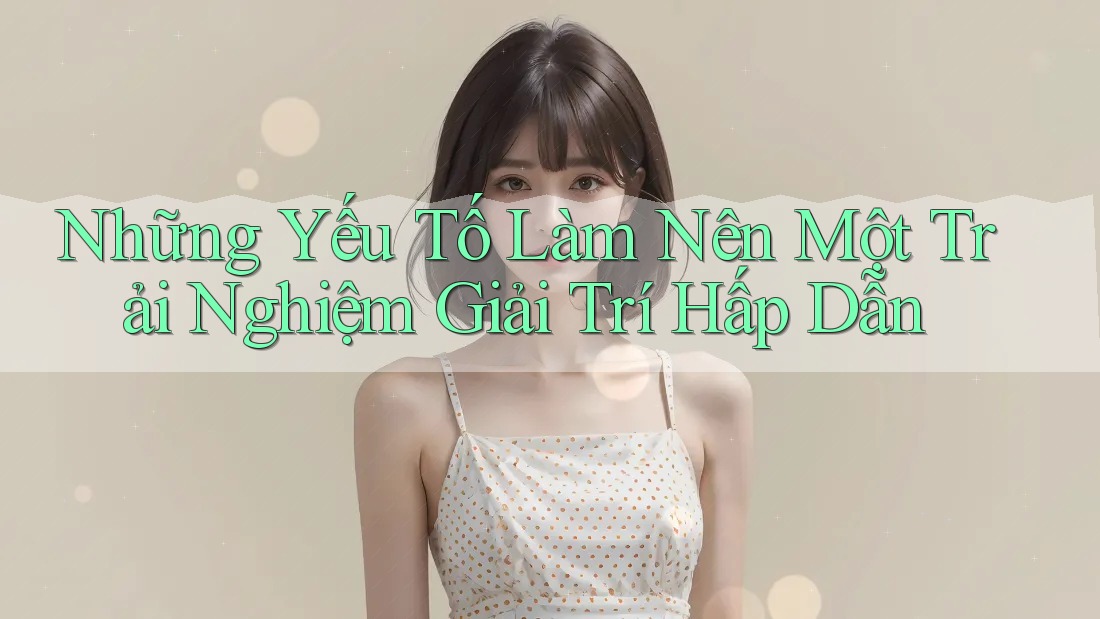 Những Yếu Tố Làm Nên Một Trải Nghiệm Giải Trí Hấp Dẫn