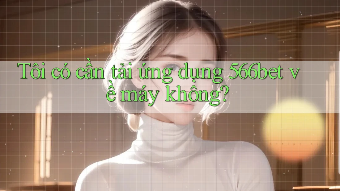 Tôi có cần tải ứng dụng 566bet về máy không?